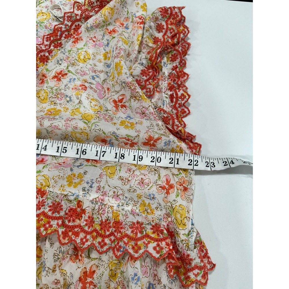 Free People Cream Maxi Dress with Coral Trim - Picture 7 of 8